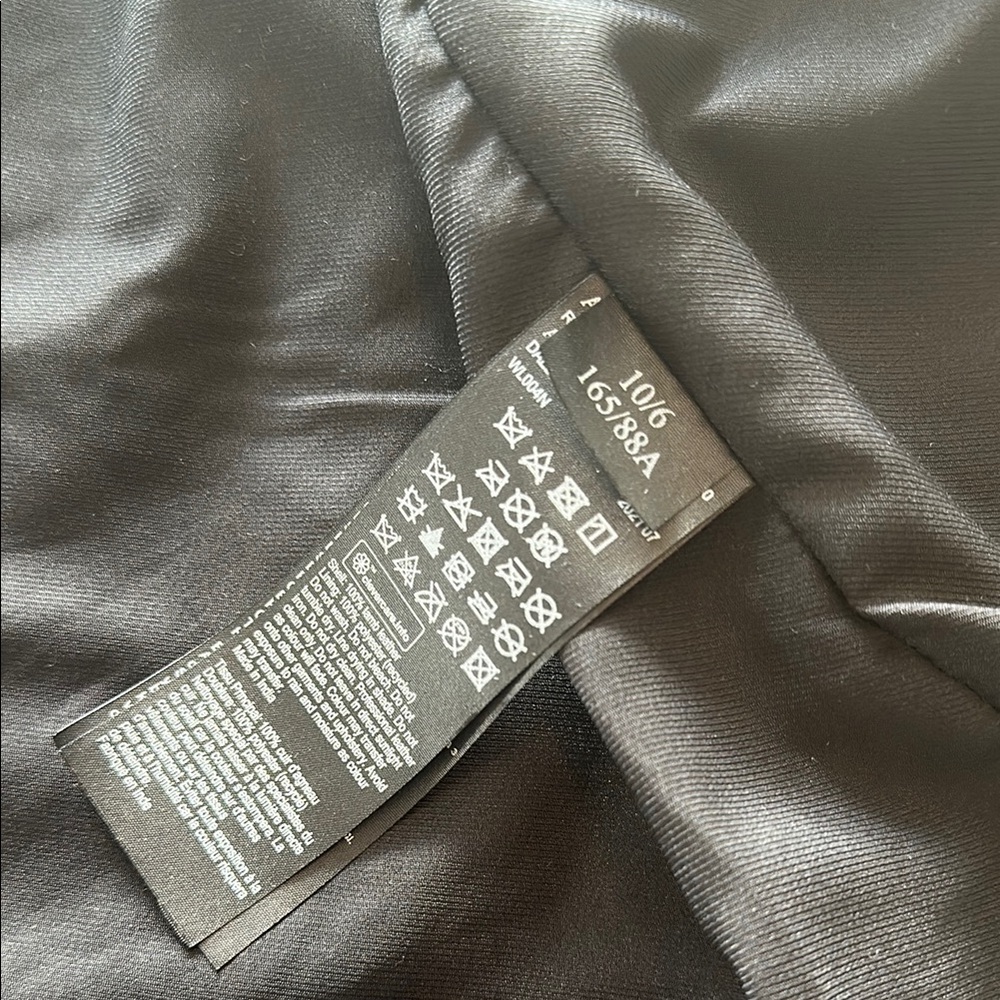 AllSaints Black Leather Cropped Biker Jacket - Picture 6 of 12